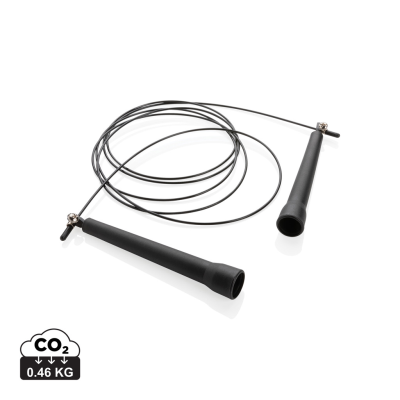 ADJUSTABLE JUMP ROPE in Pouch in Black