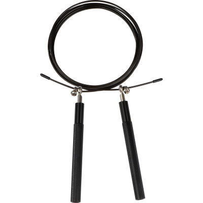 SKIPPING ROPE with Metal Handles in Black 