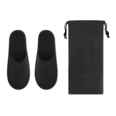 AIR OF SLIPPERS in Pouch in Black
