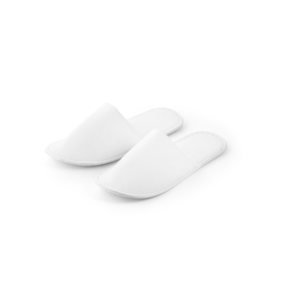 DANES UNISEX BEDROOM SLIPPERS in Polyester in White