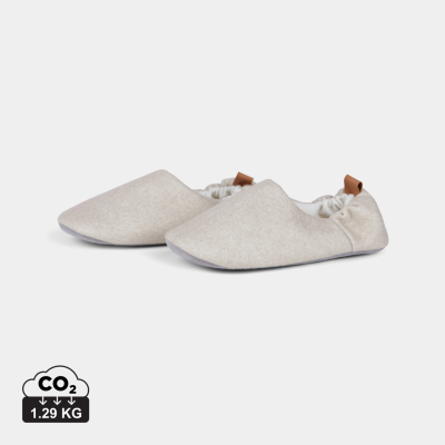 VINGA MOULTON RCS RPET SLIPPERS S & M in Beige, Feather Grey