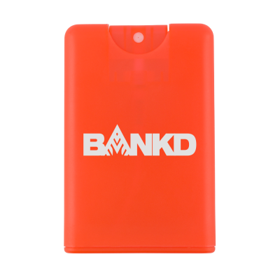 CREDIT CARD HAND SANITISER SPRAY - 20ML RED