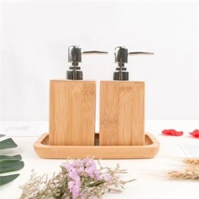 NATURAL BAMBOO SOAP DISPENSER
