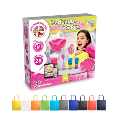 PERFUME & SOAP FACTORY KIT V EDUCATIONAL GAME SUPPLIED with a 190T Folding Gift Bag