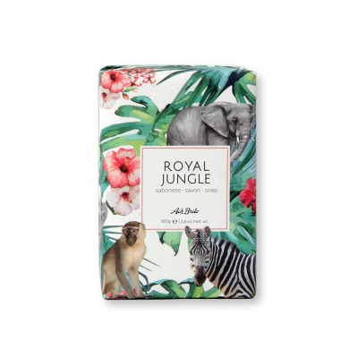 ROYAL JUNGLE SOAPS ENRICHED with Green Clay in Pale Grey