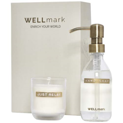 WELLMARK DISCOVERY 250 ML HAND SOAP DISPENSER AND 150 G SCENTED CANDLE SET
