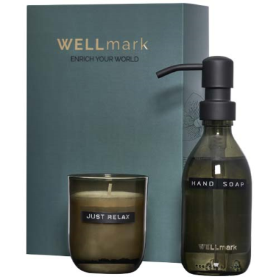 WELLMARK DISCOVERY 250 ML HAND SOAP DISPENSER AND 150 G SCENTED CANDLE SET