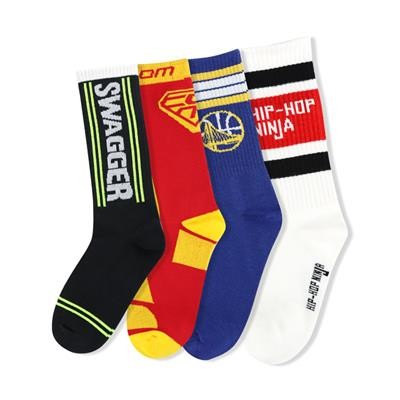 CUSTOM JACQUARD CREW SOCKS