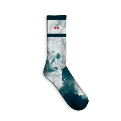 TIE DYED PREMIUM SPORTS CREW SOCKS SUSTAINABLE SOCKS