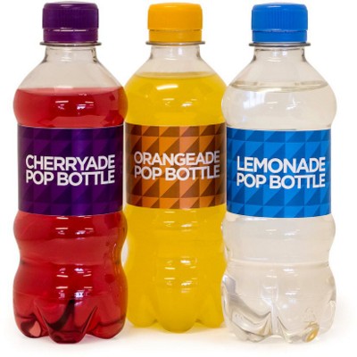 BOTTLE OF POP with CMYK Printed Self Adhesive Label