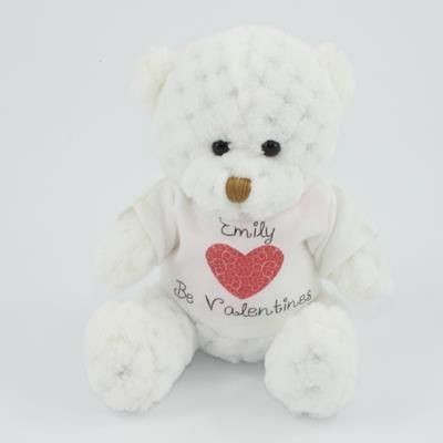 15CM TEE SHIRT SNOWDROP WAFFLE BEAR