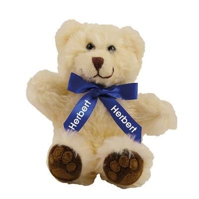5 INCH TALL CHESTER BEAR with Neck Bow