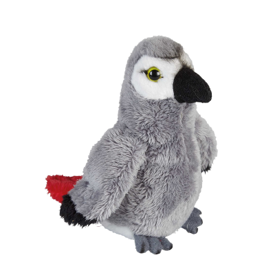 AFRICAN GREY PARROT SOFT TOY