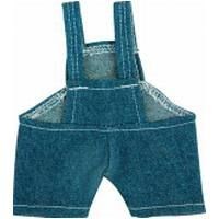 BIB DENIM OVERALL SHORTS FOR PLUSH SOFT TOY in Dark Blue