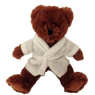BROWNIE TEDDY BEAR with Bathrobe
