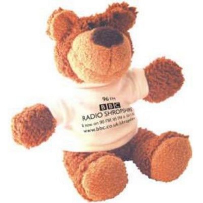 BUSTER SOFT TOY BEAR with White Tee Shirt