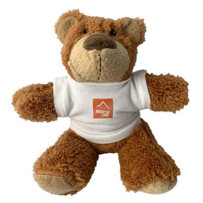 BUSTER SOFT TOY BEAR with White Tee Shirt