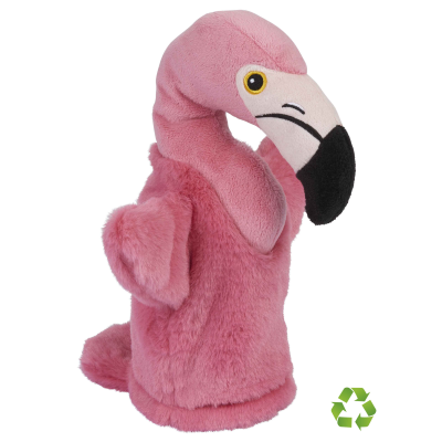 FLAMINGO PUPPET RECYCLED