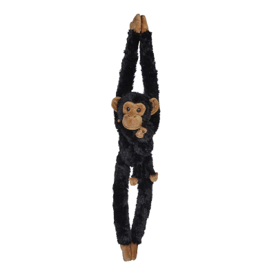 HANGING CHIMPANZEE WITH BABY SOFT TOY