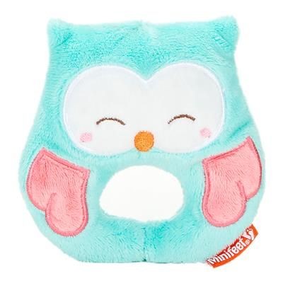 OWL BABY PLUSH TOY RATTLE