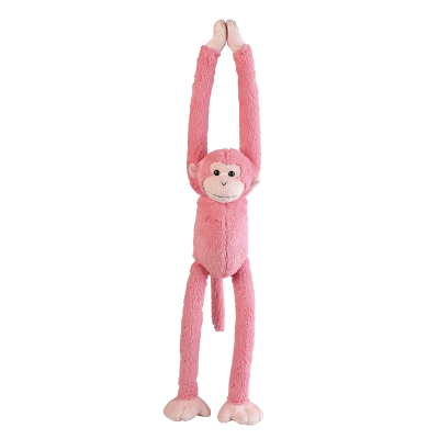 PINK HANGING MONKEY SOFT TOY