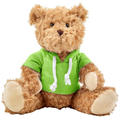 PLUSH TEDDY BEAR with Hooded Hoody in Green