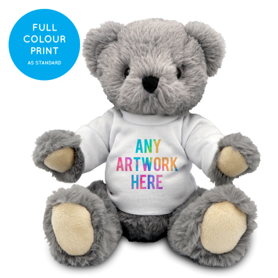 PRINTED 20CM ARCHIE JOINTED BEAR