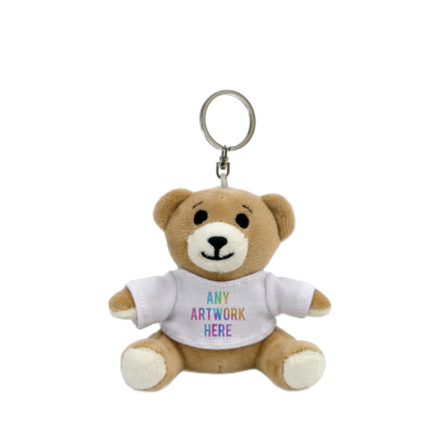 PRINTED ECO 10CM ELEANOR KEYRING BEAR