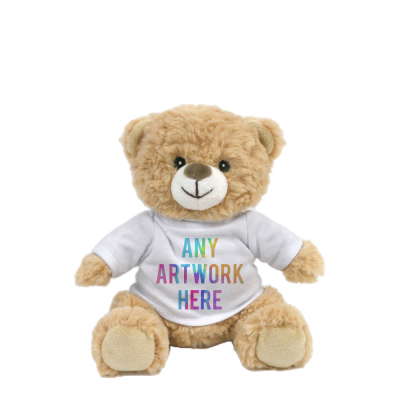 PRINTED ECO 17CM HONEY CATHERINE BEAR