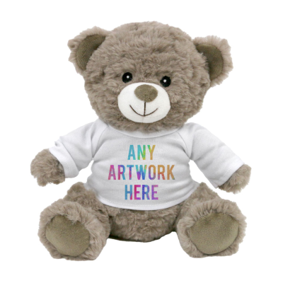 PRINTED ECO 20CM MOCHA CATHERINE BEAR