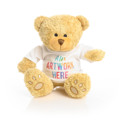 PRINTED GOLDEN 22CM EDWARD BEAR