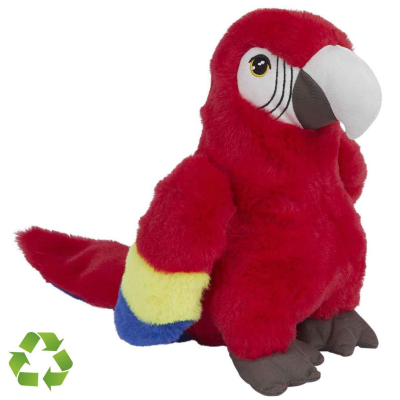 RECYCLED SCARLET MACAW SOFT TOY