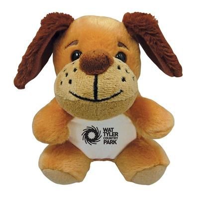 SOFT TOY DOG with Print on Chest