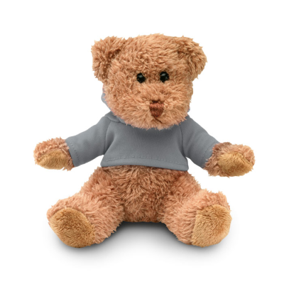 TEDDY BEAR PLUS with Hooded Hoody in Grey
