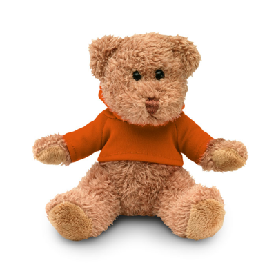 TEDDY BEAR PLUS with Hooded Hoody in Orange