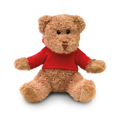 TEDDY BEAR PLUS with Hooded Hoody in Red