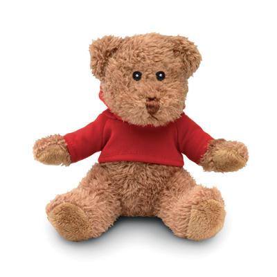 TEDDY BEAR PLUS with Hooded Hoody in Red