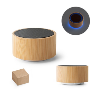 ARBER PORTABLE 3W SPEAKER with 2H Battery Life in Bamboo & Abs