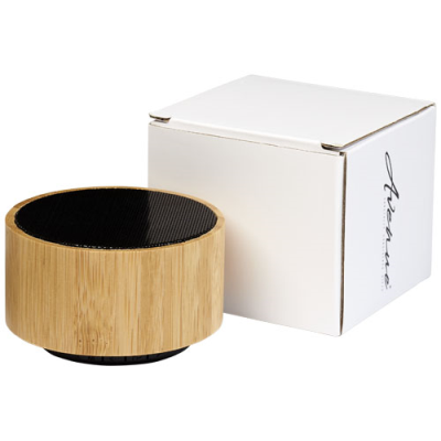 COSMOS BAMBOO BLUETOOTH® SPEAKER in Natural & Solid Black
