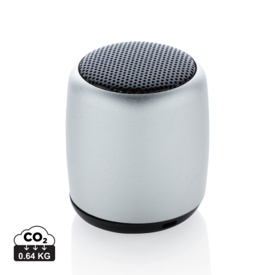 MINI ALUMINUM CORDLESS SPEAKER in Silver