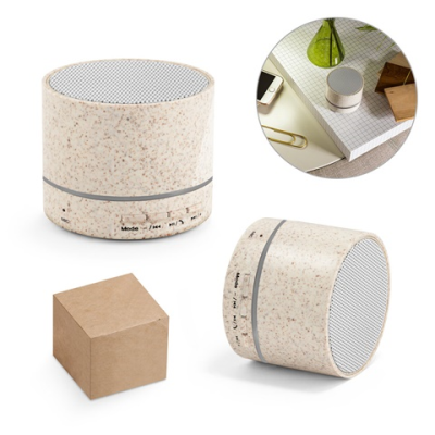 RE-LINEU 3W PORTABLE SPEAKER with 4H30m Battery Life in Straw Fibre & Recycled Abs