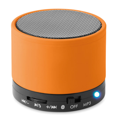 ROUND CORDLESS SPEAKER in Orange