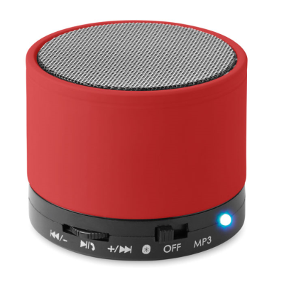 ROUND CORDLESS SPEAKER in Red
