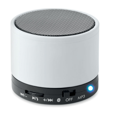 ROUND CORDLESS SPEAKER in White