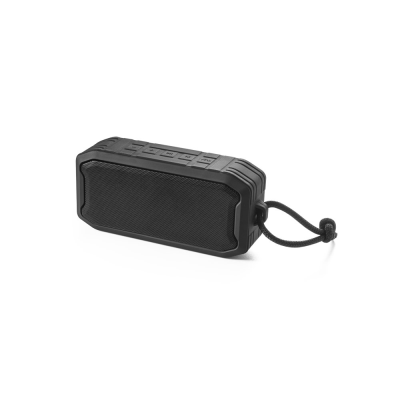 SHEERAN PORTABLE 10W SPEAKER with Ipx7 & 9H Battery Life on 100% Recycled ABS in Black