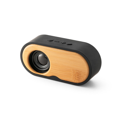 TILLY PORTABLE 3W SPEAKER with 5H Battery Life Made From Bamboo & Recycled ABS in Black