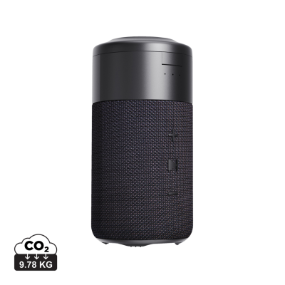 URBAN VITAMIN ANAHEIM RCS RECYCLED 10W SPEAKER 15W CHARGER in Black - PROMOTIONAL CORPORATE GIFT