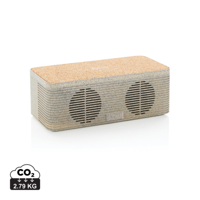 WHEATSTRAW CORDLESS CHARGER SPEAKER in Brown
