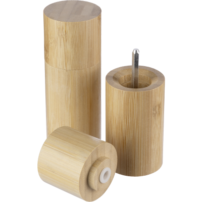 BAMBOO SPICE MILL SET (2PC) in Brown