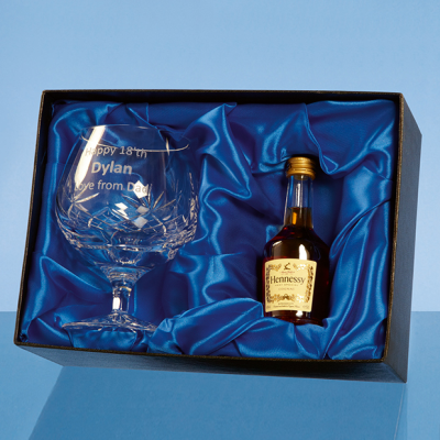 BRANDY GIFT SET with a 5Cl Mini Bottle of Brandy